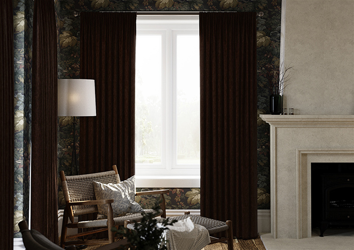 Kent, Chocolate - Made to Measure Curtains - Image 3